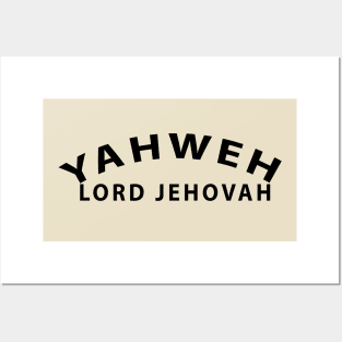 Yahweh Lord Jehovah Inspirational Christian Posters and Art